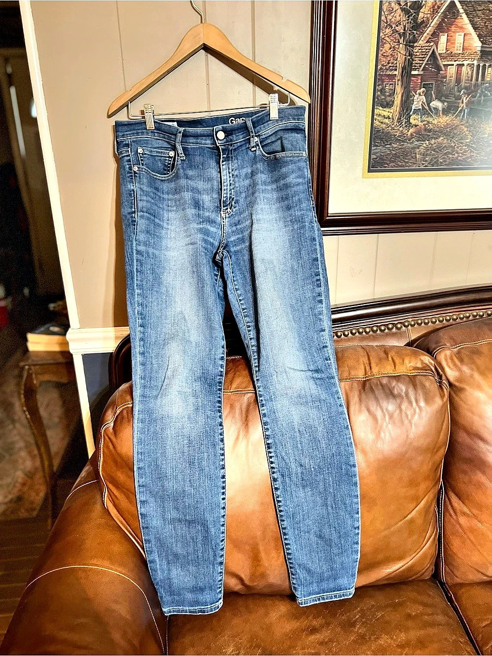 Gap Resolution True Skinny Jeans in Blue Waist 31